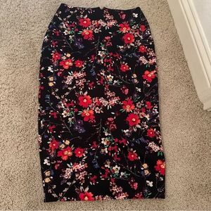 Express Floral Pencil Skirt - Size 0